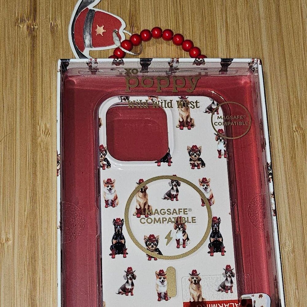 Poppy Western doggy Iphone pro 16 case NIB